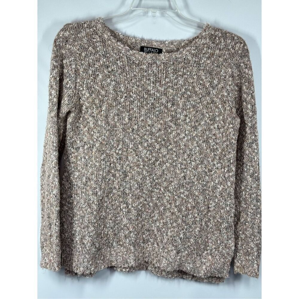 B8 - Buffalo David Bitton Marled Pink/Tan/Cream/Brown Knit Sweater Size Small